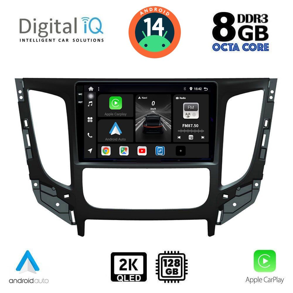 Βλησαρούλης Car Center - DIGITAL IQ BXF 11437_CPAA CLIMA (9inc) MULTIMEDIA TABLET for MITSUBISHI L200 mod. 2015>