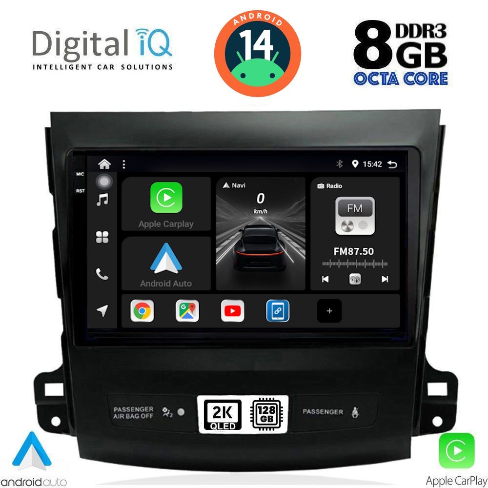 Βλησαρούλης Car Center - DIGITAL IQ BXF 11442_CPAA (9inc) MULTIMEDIA TABLET for CITROEN C-CROSSER | MITSUBISHI OUTLANDER | PEUGEOT 4007  mod. 2006-2012