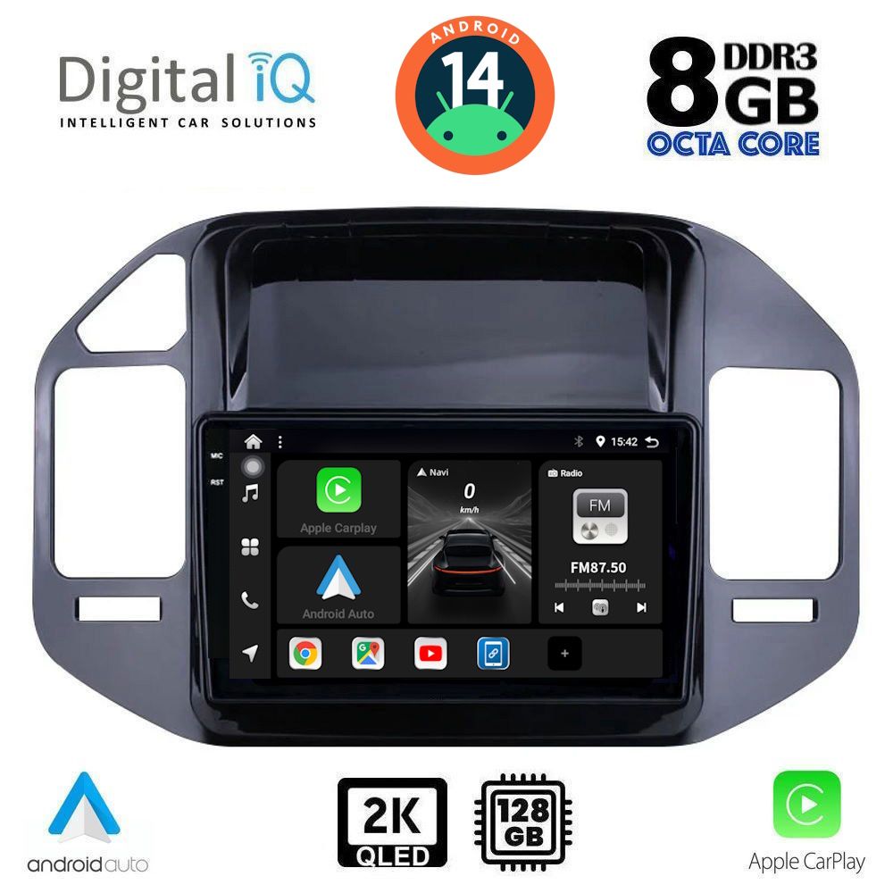 Βλησαρούλης Car Center - DIGITAL IQ BXF 11444_CPAA (9inc) MULTIMEDIA TABLET for MITSUBISHI PAJERO mod. 1999-2006