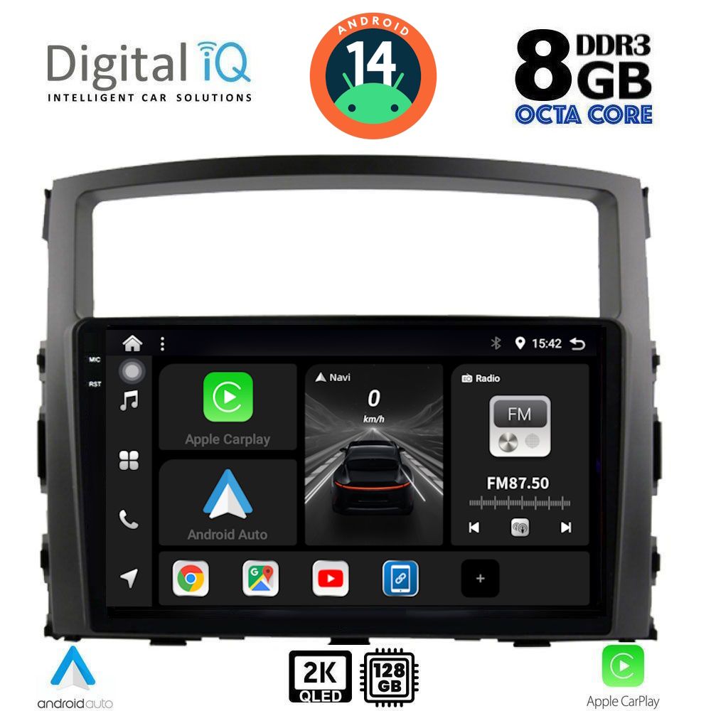 Βλησαρούλης Car Center - DIGITAL IQ BXF 11446_CPAA (9inc) MULTIMEDIA TABLET for MITSUBISHI PAJERO mod. 2006-2013