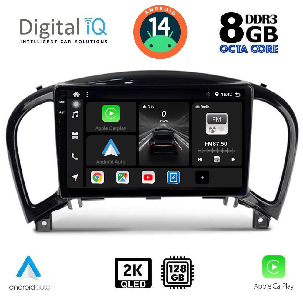 Βλησαρούλης Car Center - DIGITAL IQ BXF 11452_CPAA (9inc) MULTIMEDIA TABLET for NISSAN JUKE mod. 2009-2020