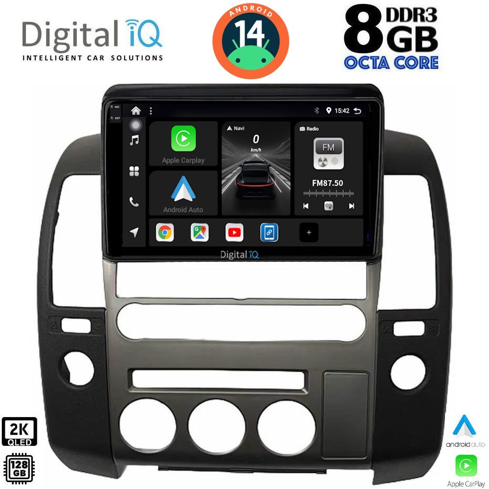 Βλησαρούλης Car Center - DIGITAL IQ BXF 11454_CPAA (ORIG.NAVI) (9inc) MULTIMEDIA TABLET for NISSAN NAVARA D40 mod. 2006-2011 με Original Navi