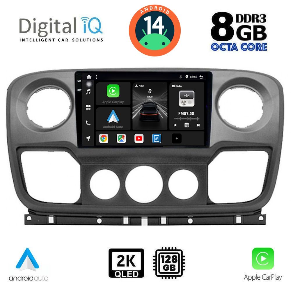Βλησαρούλης Car Center - DIGITAL IQ BXF 11463_CPAA (10inc) MULTIMEDIA TABLET for NISSAN NV400 - OPEL MOVANO - RENAULT MASTER mod. 2010-2020