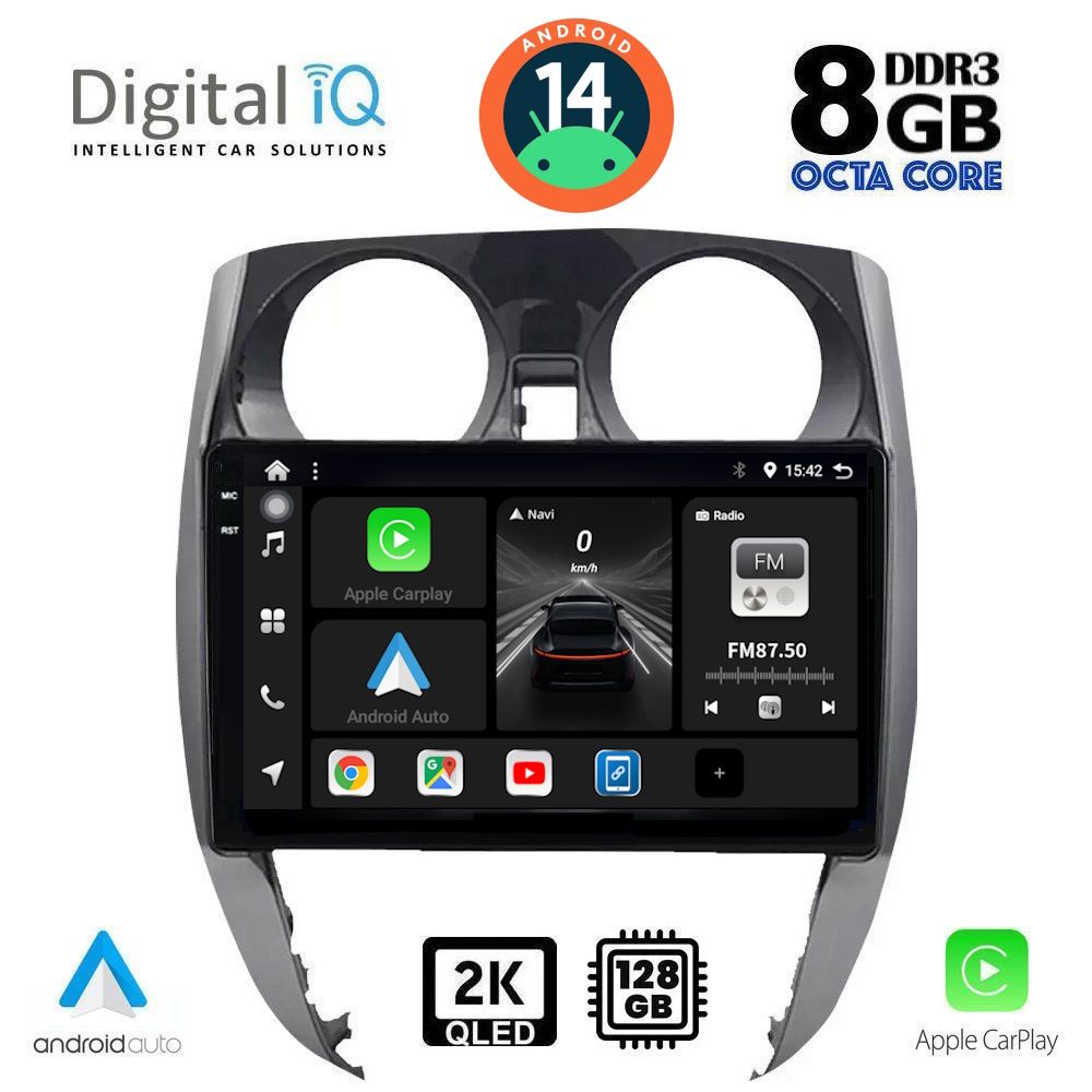 Βλησαρούλης Car Center - DIGITAL IQ BXF 11464_CPAA (10inc) MULTIMEDIA TABLET for NISSAN NOTE mod. 2012>
