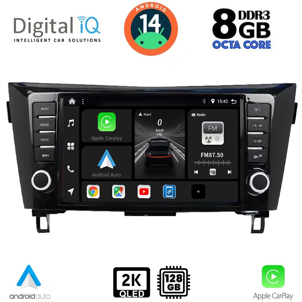 Βλησαρούλης Car Center - DIGITAL IQ BXF 11467_CPAA (9inc) MULTIMEDIA TABLET for NISSAN QASHQAI - XTRAIL mod. 2014-2021