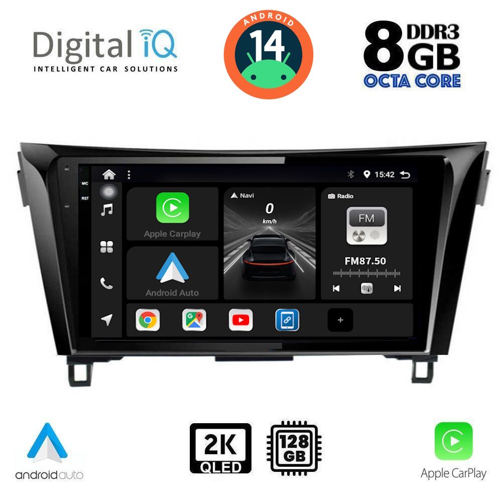 Βλησαρούλης Car Center - DIGITAL IQ BXF 11468_CPAA (10inc) MULTIMEDIA TABLET for NISSAN QASHQAI - XTRAIL mod. 2014-2021
