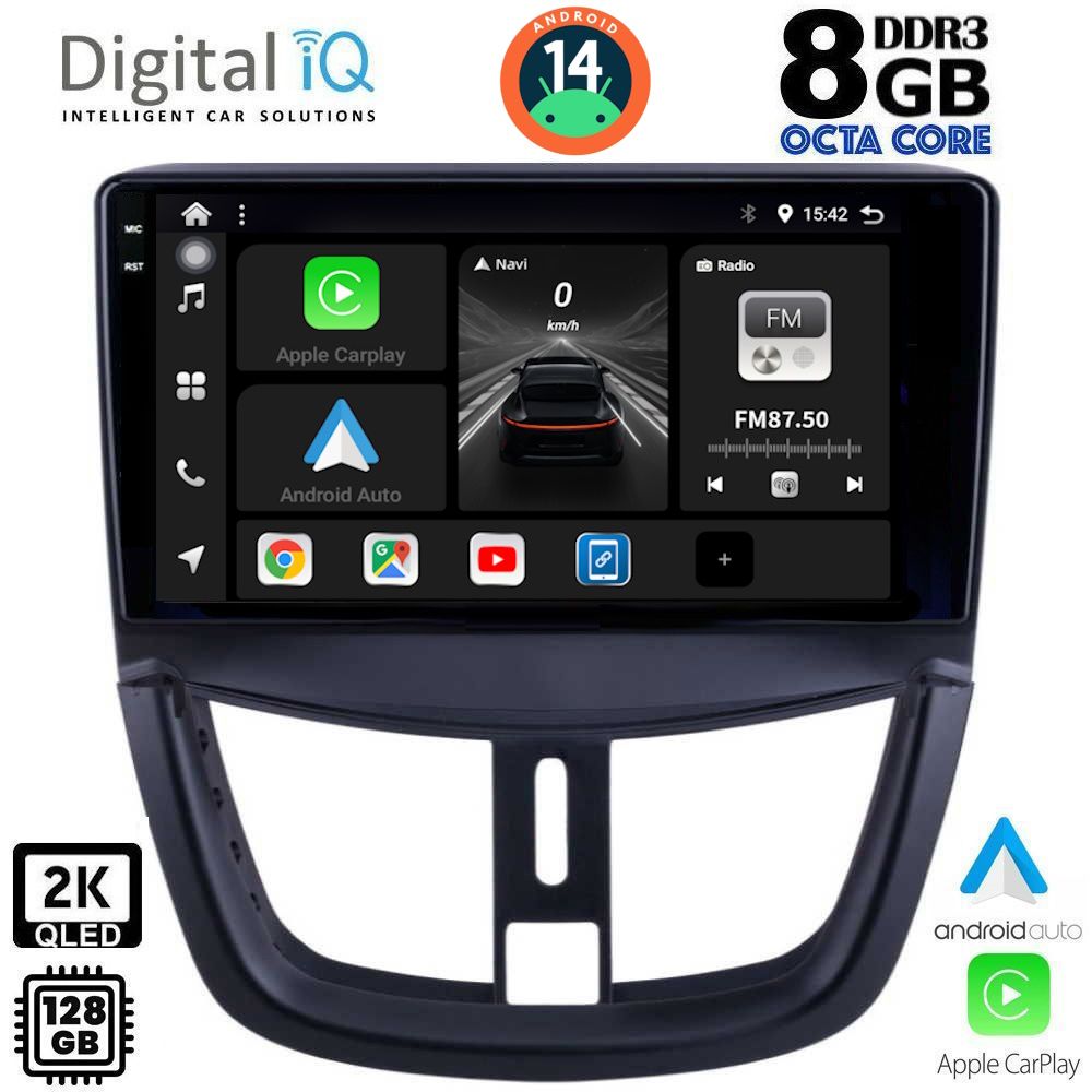 Βλησαρούλης Car Center - DIGITAL IQ BXF 11507_CPAA (9inc) MULTIMEDIA TABLET for PEUGEOT 207 mod. 2007>