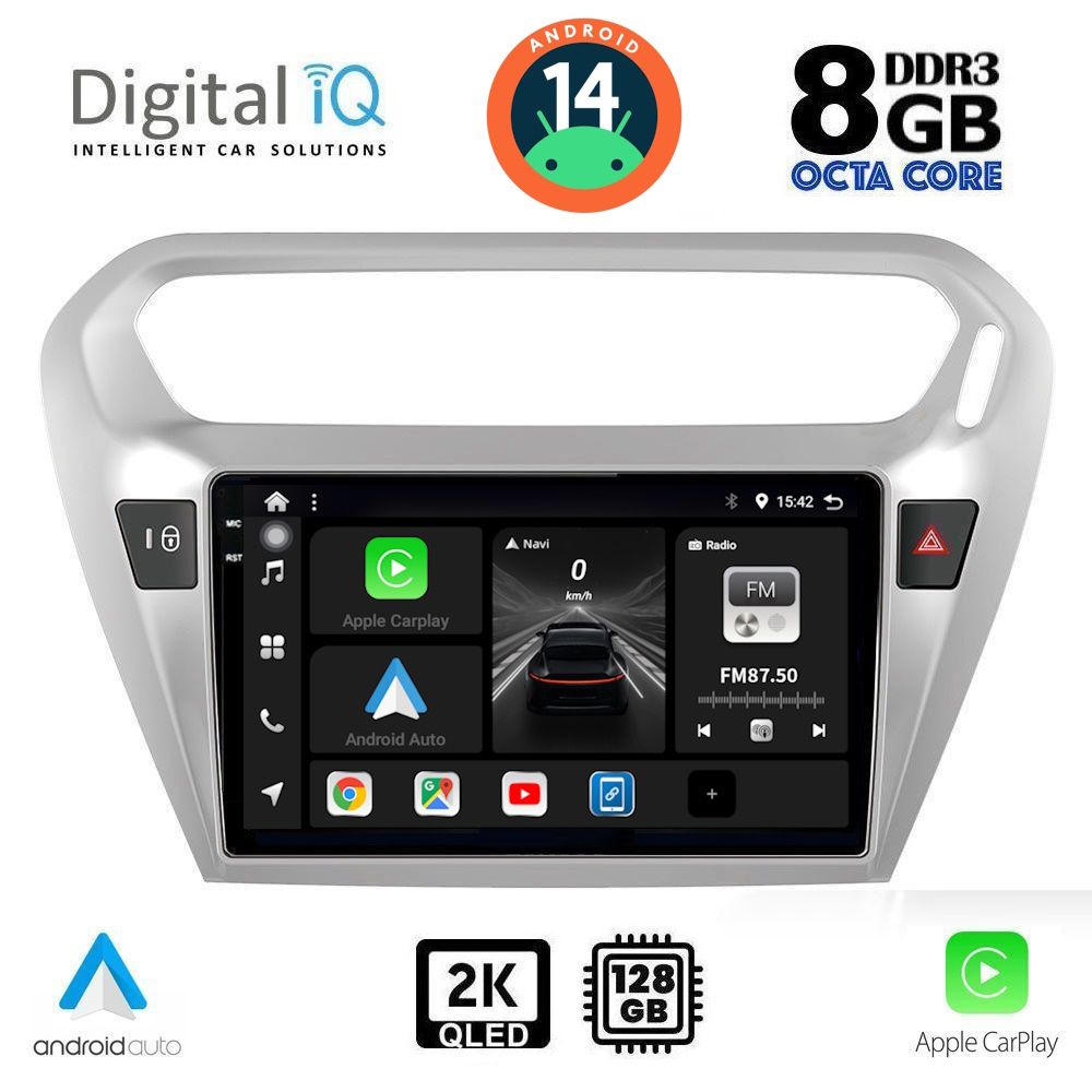 Βλησαρούλης Car Center - DIGITAL IQ BXF 11511_CPAA (9inc) MULTIMEDIA TABLET for CITROEN ELYSEE – PEUGEOT 301 mod. 2013>