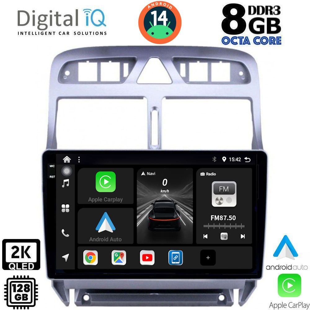 Βλησαρούλης Car Center - DIGITAL IQ BXF 11512_CPAA (9inc) MULTIMEDIA TABLET for PEUGEOT 307 mod. 2001-2008