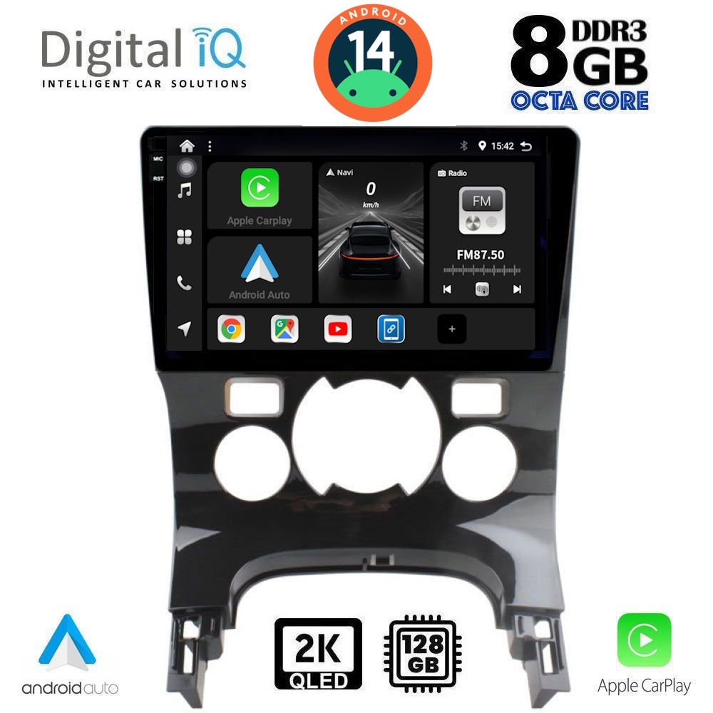Βλησαρούλης Car Center - DIGITAL IQ BXF 11515_CPAA CLIMA (9inc) MULTIMEDIA TABLET for PEUGEOT 3008 mod. 2008-2016 με CLIMA