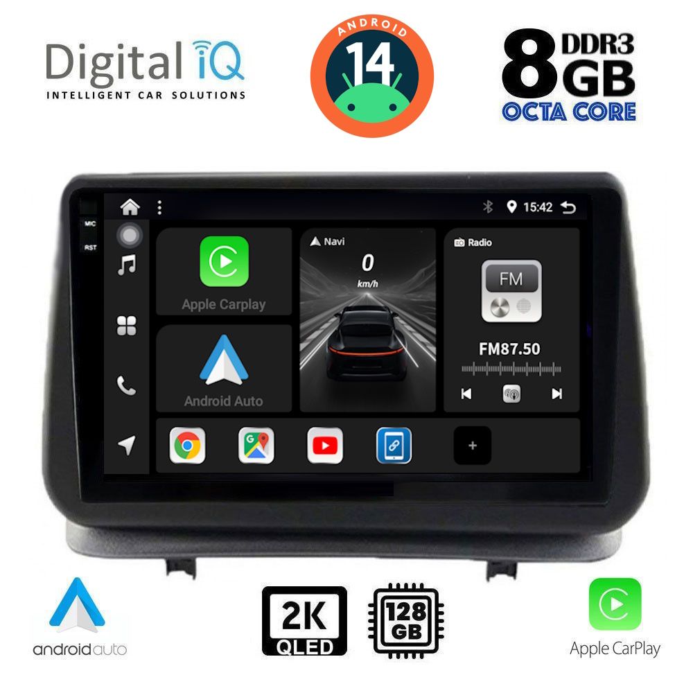 Βλησαρούλης Car Center - DIGITAL IQ BXF 11543_CPAA (9inc) MULTIMEDIA TABLET for RENAULT CLIO mod. 2005-2011