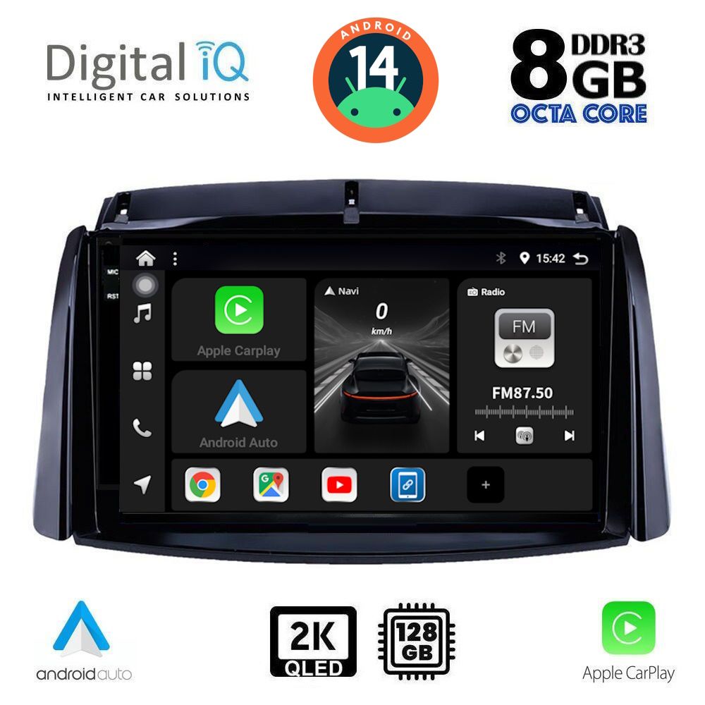 Βλησαρούλης Car Center - DIGITAL IQ BXF 11551_CPAA (9inc) MULTIMEDIA TABLET for RENAULT KOLEOS mod. 2006-2016