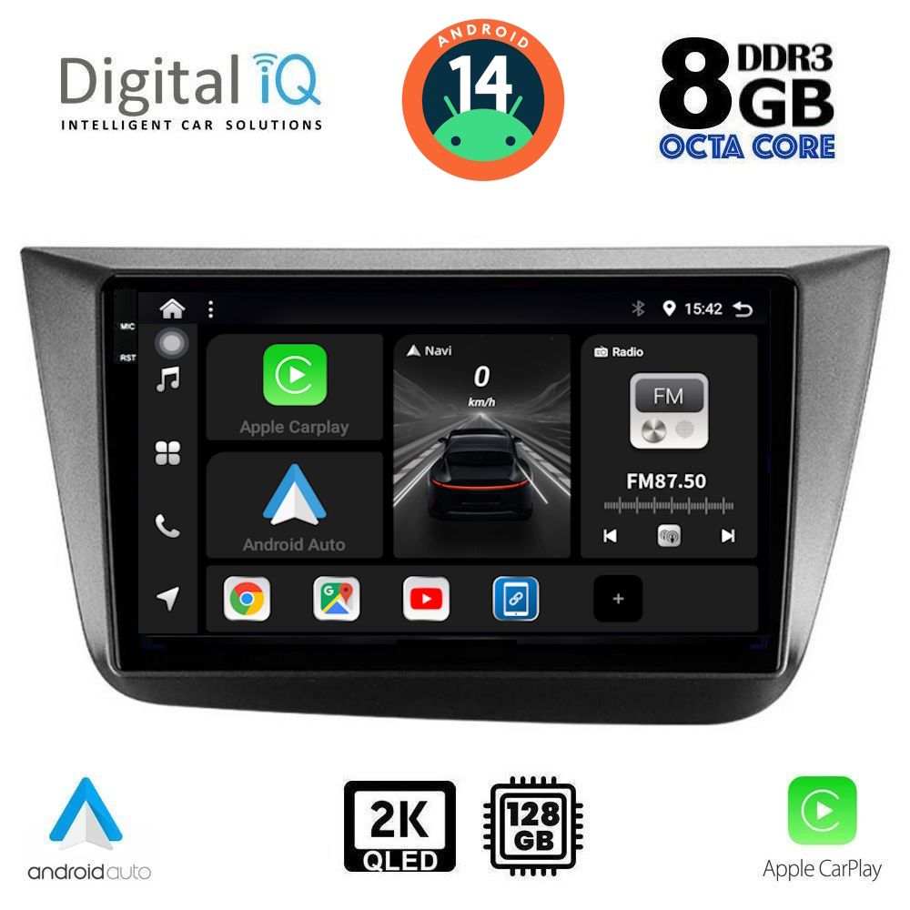 Βλησαρούλης Car Center - DIGITAL IQ BXF 11570_CPAA (9inc) MULTIMEDIA TABLET for SEAT ALTEA mod. 2004-2015