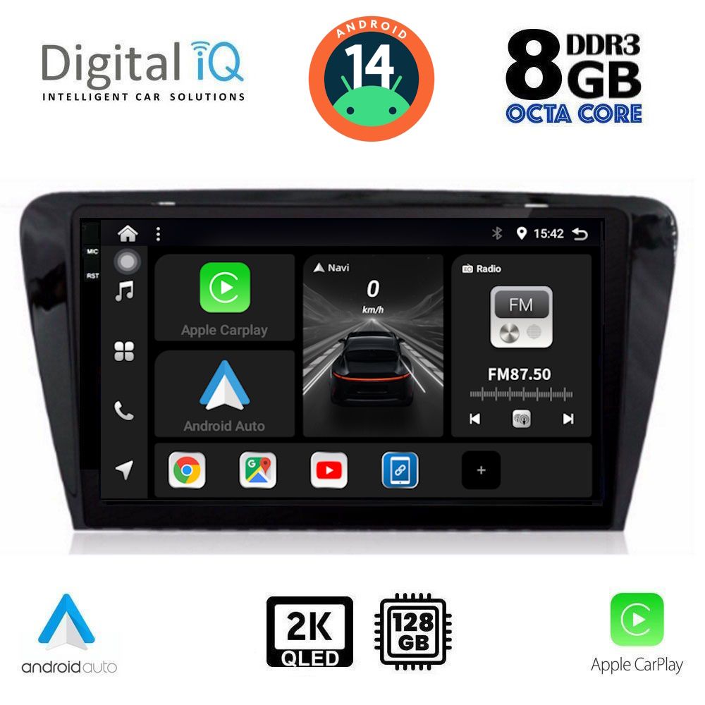 Βλησαρούλης Car Center - DIGITAL IQ BXF 11597_CPAA (10inc) MULTIMEDIA TABLET for SKODA OCTAVIA 7 mod. 2013-2021