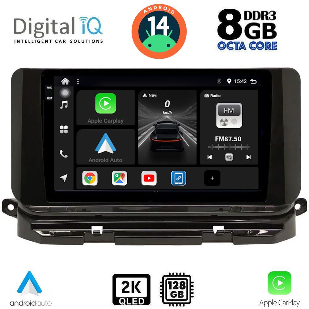 Βλησαρούλης Car Center - DIGITAL IQ BXF 11598_CPAA (10inc) MULTIMEDIA TABLET for SKODA OCTAVIA 8 mod. 2021>