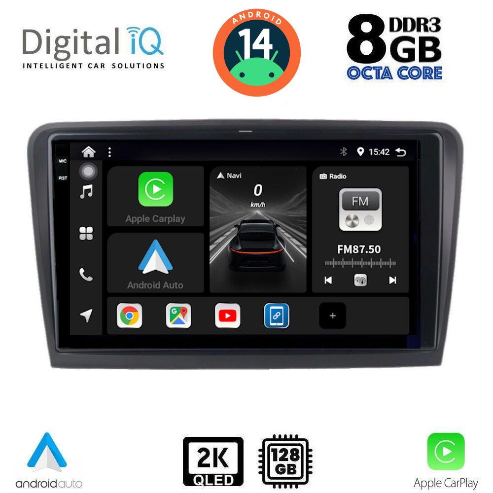 Βλησαρούλης Car Center - DIGITAL IQ BXF 11601_CPAA (9inc) MULTIMEDIA TABLET for SKODA RAPID  mod. 2012>