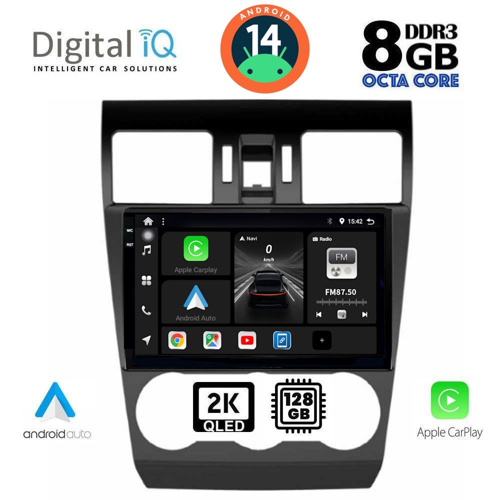 Βλησαρούλης Car Center - DIGITAL IQ BXF 11663_CPAA (9inc) MULTIMEDIA TABLET for SUBARU FORESTER - IMPREZA - XV mod. 2013-2019