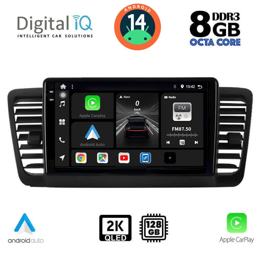 Βλησαρούλης Car Center - DIGITAL IQ BXF 11665_CPAA (9inc) MULTIMEDIA TABLET for SUBARU LEGACY - OUTBACK mod. 2002-2008