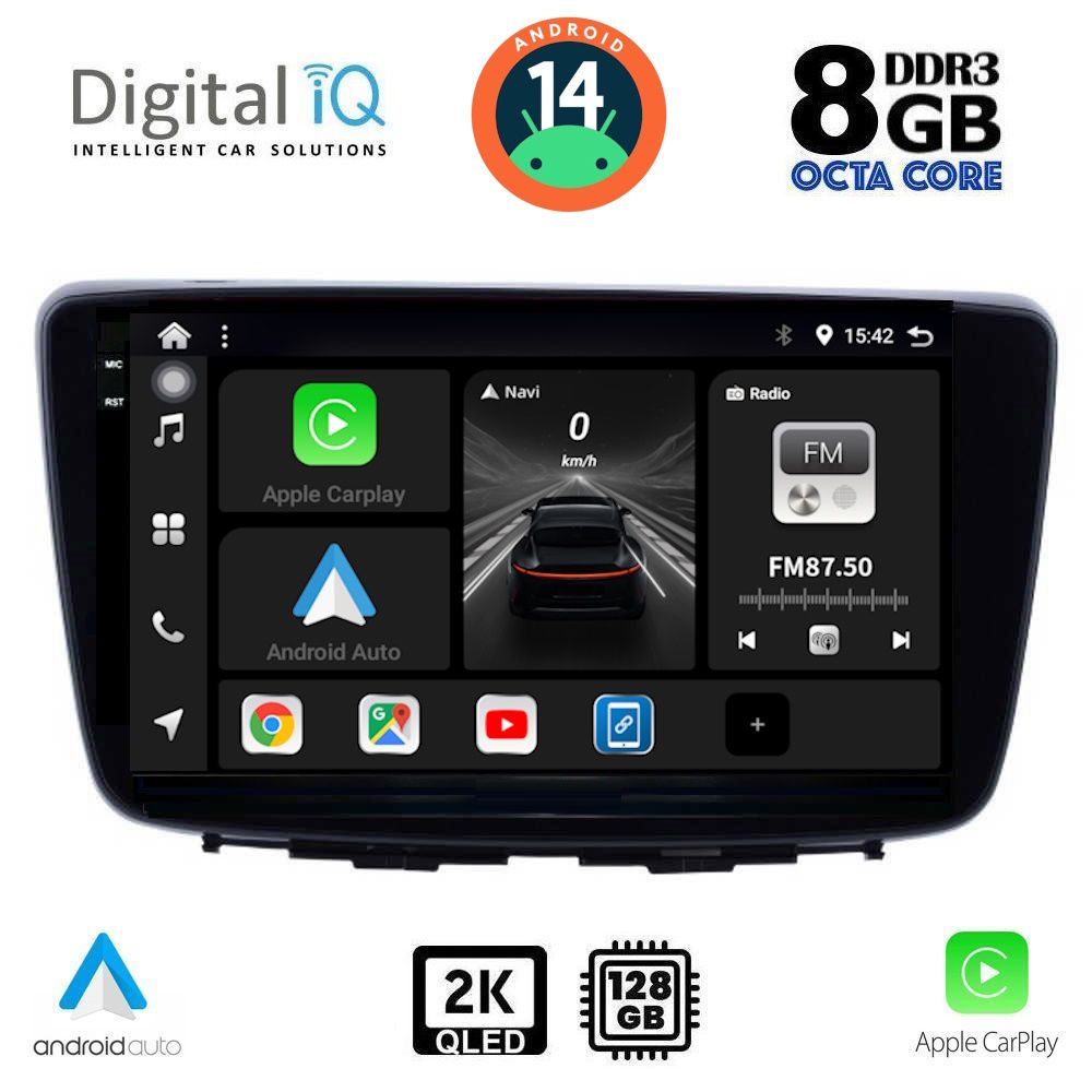 Βλησαρούλης Car Center - DIGITAL IQ BXF 11672_CPAA (9inc) MULTIMEDIA TABLET for SUZUKI BALENO mod. 2016-2022