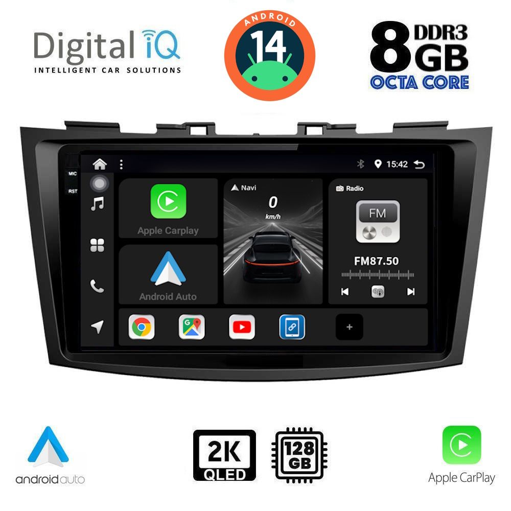 Βλησαρούλης Car Center - DIGITAL IQ BXF 11685_CPAA (9inc) MULTIMEDIA TABLET for SUZUKI SWIFT mod. 2011-2016
