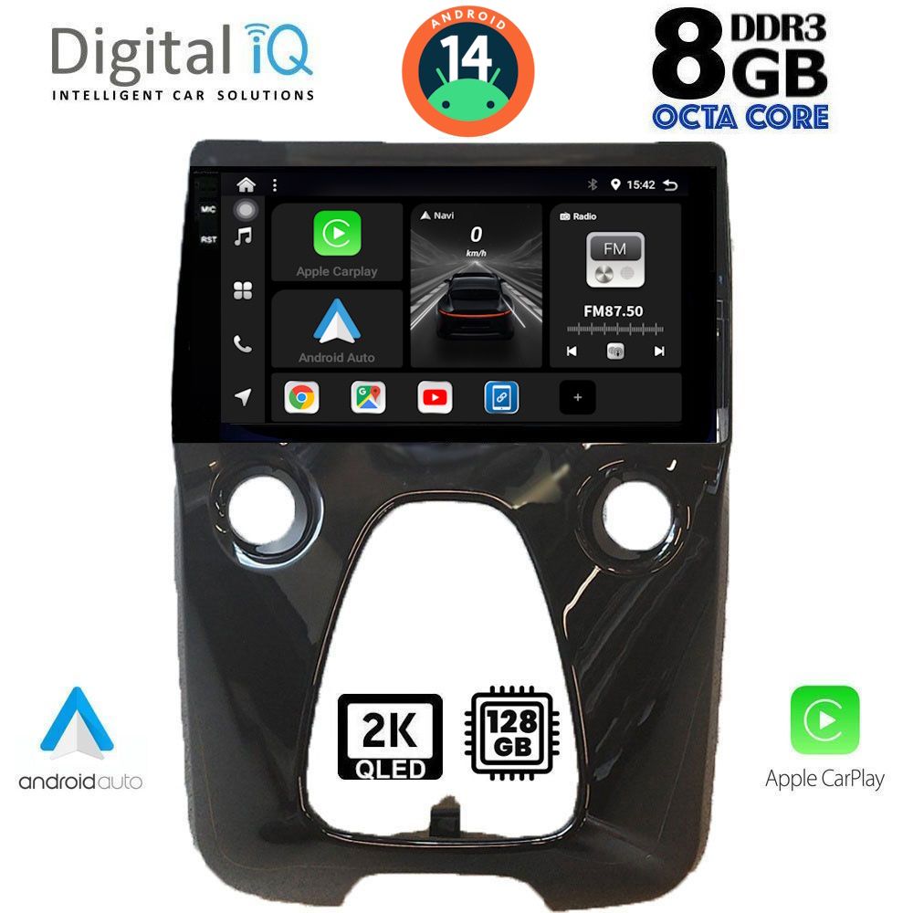Βλησαρούλης Car Center - DIGITAL IQ BXF 11708_CPAA A/C (10inc) MULTIMEDIA TABLET for CITROEN C1-PEUGEOT 108-TOYOTA AYGO mod. 2014>