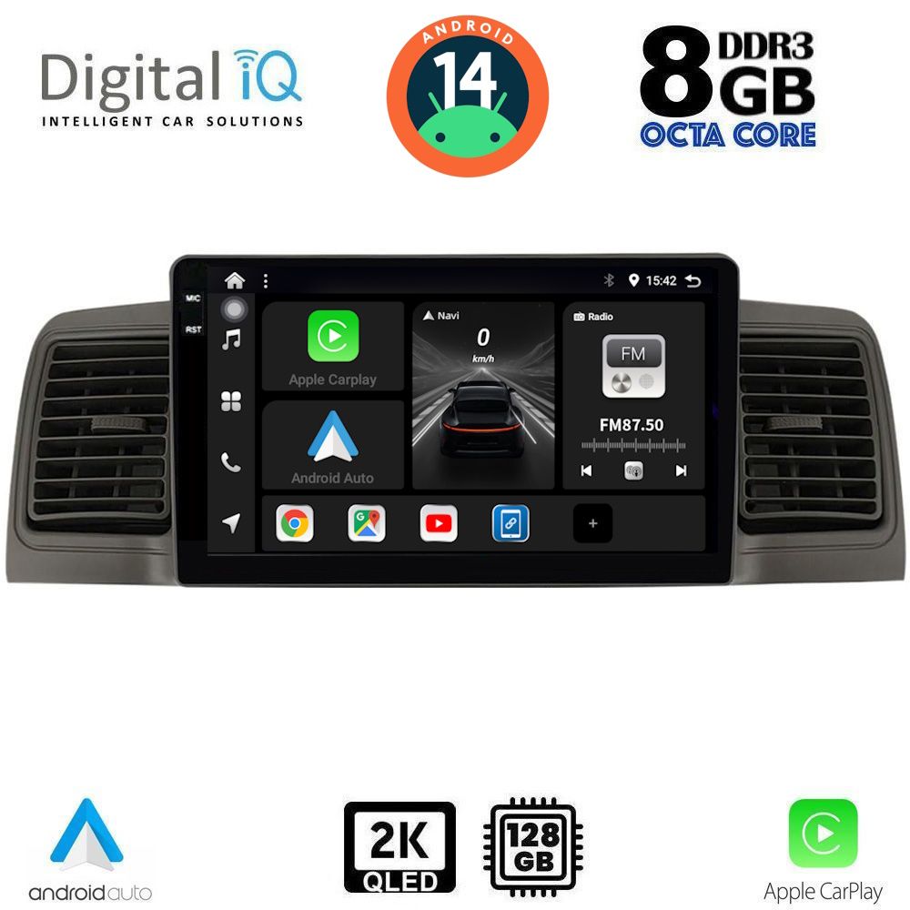 Βλησαρούλης Car Center - DIGITAL IQ BXF 11712_CPAA (9inc) MULTIMEDIA TABLET for TOYOTA COROLLA mod. 2001-2006