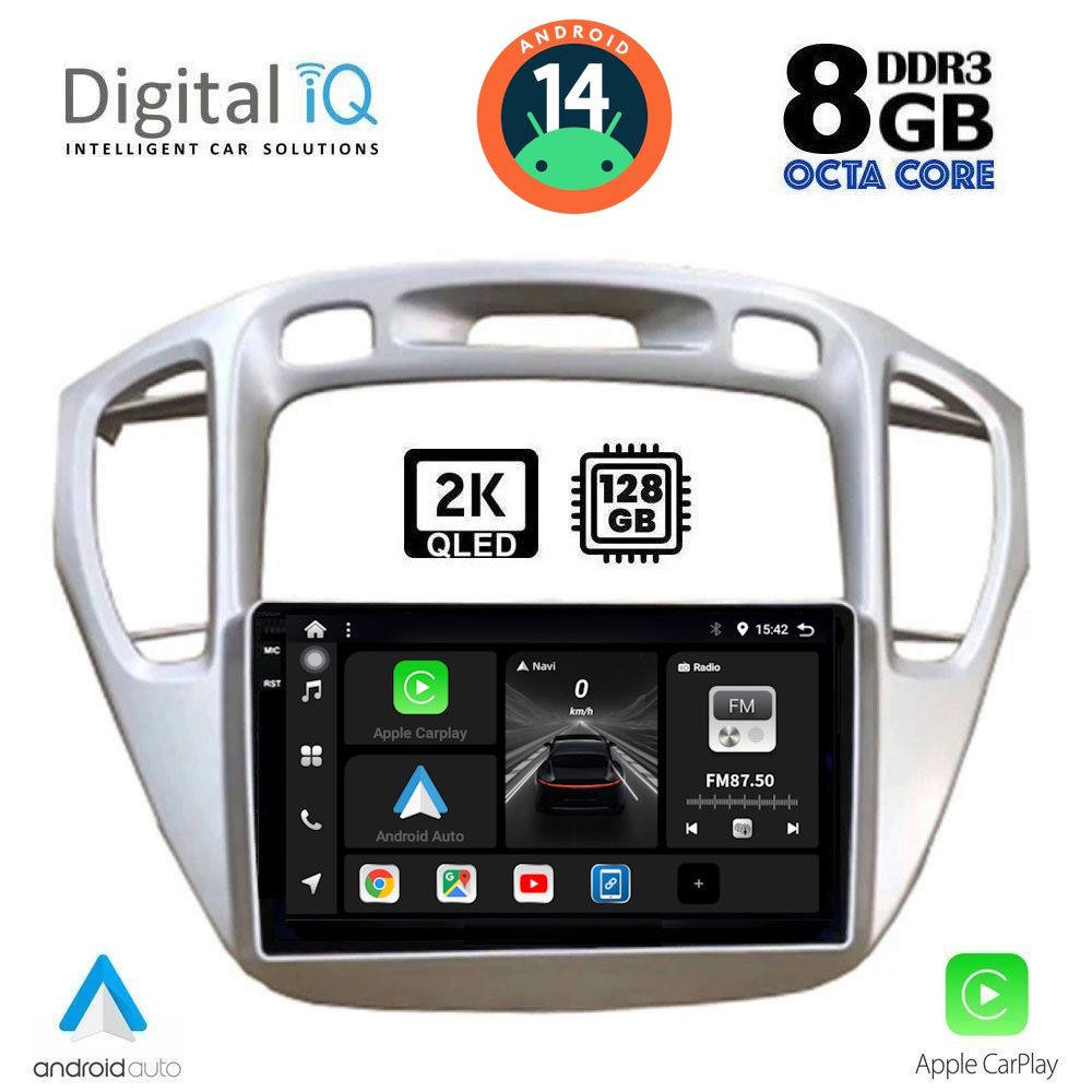 Βλησαρούλης Car Center - DIGITAL IQ BXF 11718_CPAA (9inc) MULTIMEDIA TABLET for TOYOTA HIGHLANDER mod. 2002-2009