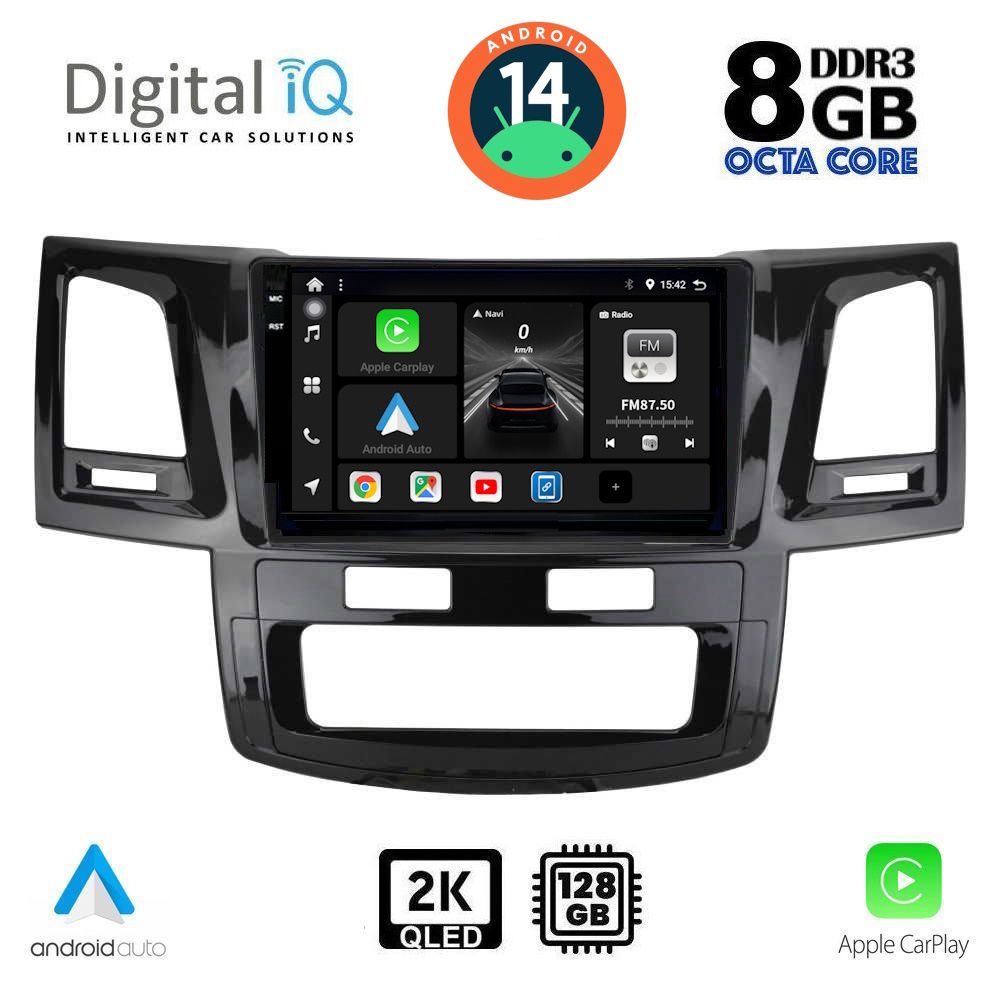 Βλησαρούλης Car Center - DIGITAL IQ BXF 11720_CPAA (9inc) MULTIMEDIA TABLET for TOYOTA HILUX mod. 2005-2016
