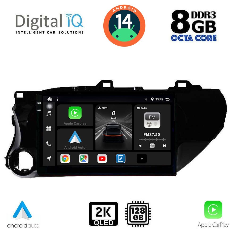 Βλησαρούλης Car Center - DIGITAL IQ BXF 11721_CPAA (10inc) MULTIMEDIA TABLET for TOYOTA HILUX mod. 2017>