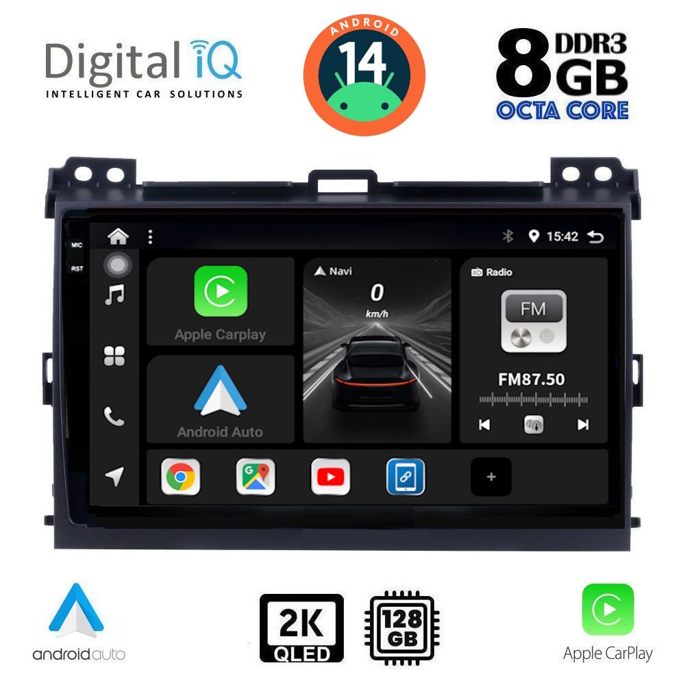 Βλησαρούλης Car Center - DIGITAL IQ BXF 11723_CPAA (9inc) MULTIMEDIA TABLET for TOYOTA LANDCRUISER mod. 2002-2008