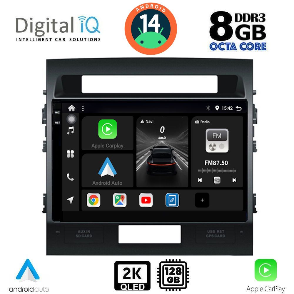 Βλησαρούλης Car Center - DIGITAL IQ BXF 11724_CPAA (10inc) MULTIMEDIA TABLET for TOYOTA LANDCRUISER mod. 2008-2015