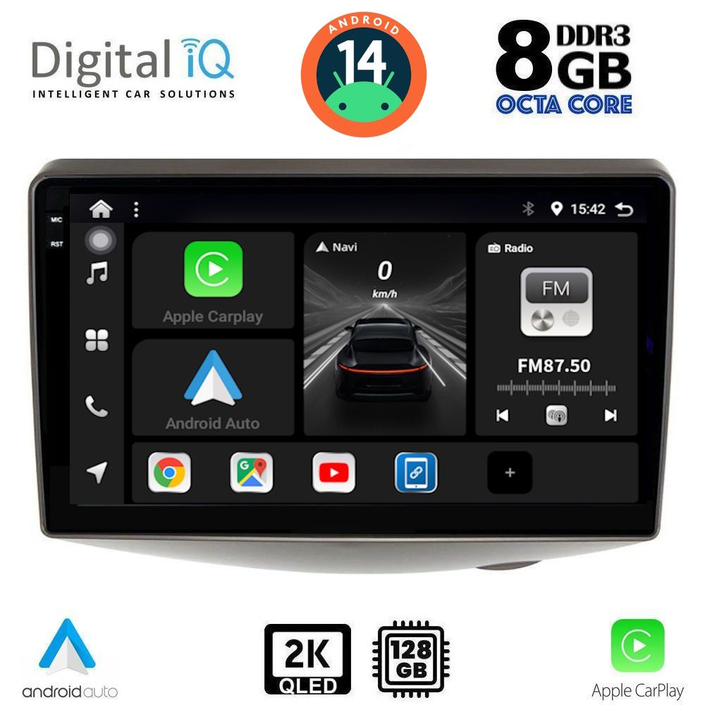 Βλησαρούλης Car Center - DIGITAL IQ BXF 11735_CPAA (9inc) MULTIMEDIA TABLET for TOYOTA YARIS mod. 1999-2006