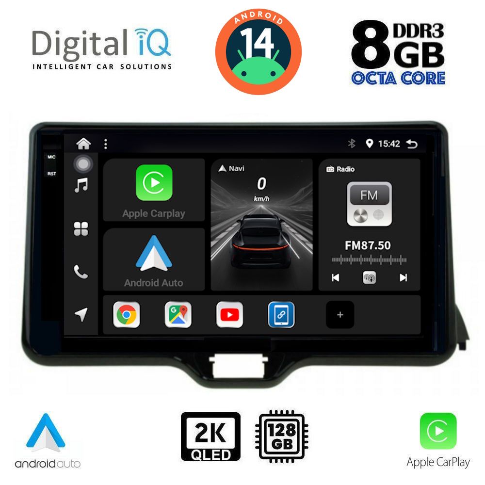 Βλησαρούλης Car Center - DIGITAL IQ BXF 11738_CPAA (10inc) MULTIMEDIA TABLET for TOYOTA YARIS mod. 2020> - MAZDA 2 mod. 2023>