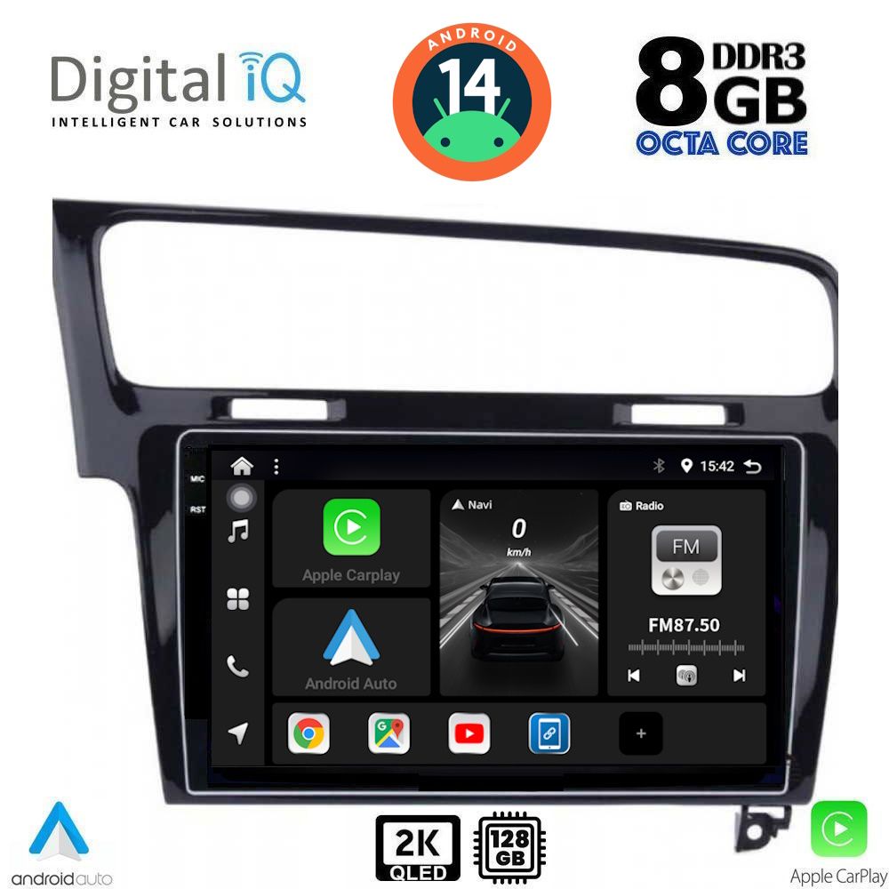 Βλησαρούλης Car Center - DIGITAL IQ BXF 11747_CPAA (10inc) MULTIMEDIA TABLET for VW GOLF 7 mod. 2013-2020