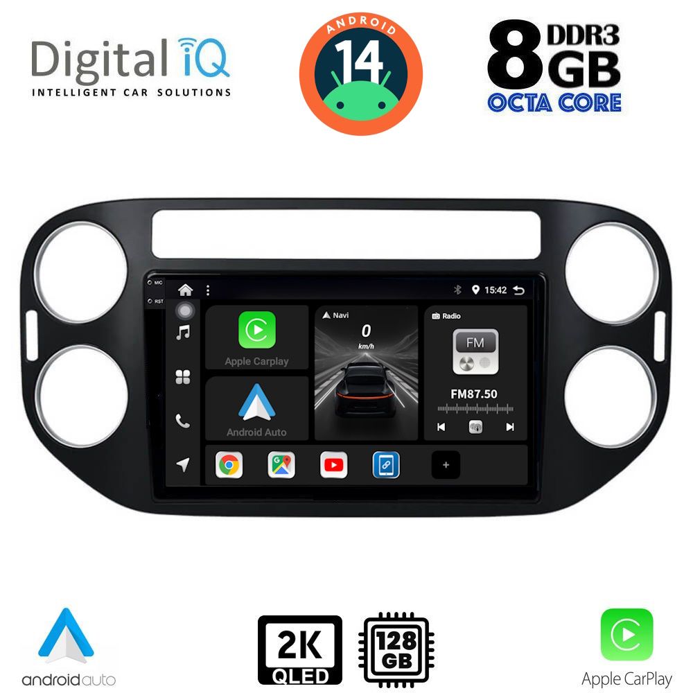 Βλησαρούλης Car Center - DIGITAL IQ BXF 11760_CPAA (9inc) MULTIMEDIA TABLET for VW TIGUAN mod. 2004-2016