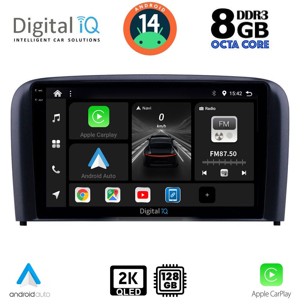 Βλησαρούλης Car Center - DIGITAL IQ BXF 11786_CPAA (9inc) MULTIMEDIA TABLET for VOLVO S80 mod. 1998-2006