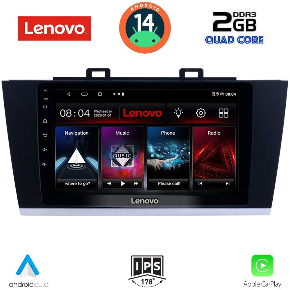 Βλησαρούλης Car Center - LENOVO LVD 2668_CPA (9inc) MULTIMEDIA TABLET for SUBARU LEGACY – OUTBACK mod. 2014-2019