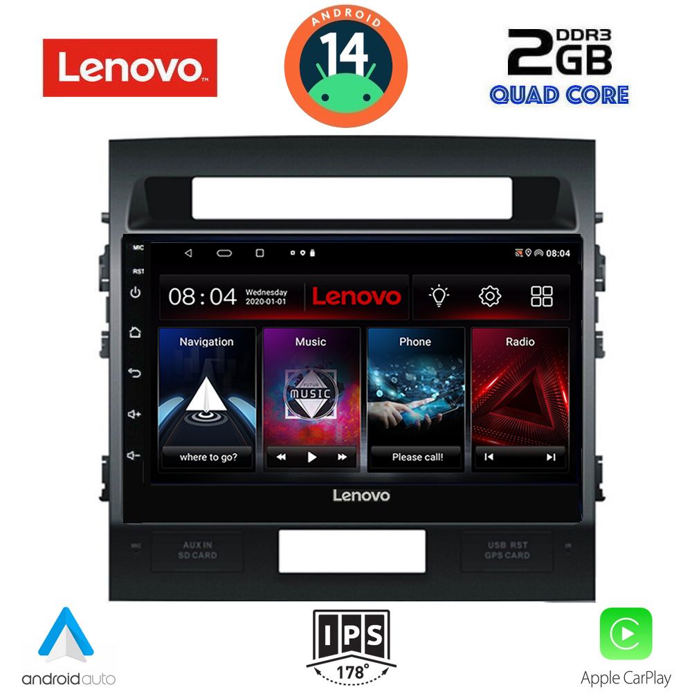 Βλησαρούλης Car Center - LENOVO LVD 2724_CPA (10inc) MULTIMEDIA TABLET for TOYOTA LAND CRUISER mod. 2008-2015