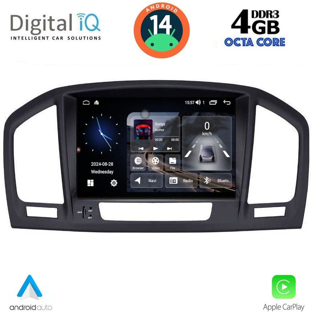 Βλησαρούλης Car Center - DIGITAL IQ MSG 414_CPA (8” DECK) MULTIMEDIA SYSTEM for OPEL INSIGNIA mod. 2008-2013 – SAAB 9.5 mod. 2006-2012