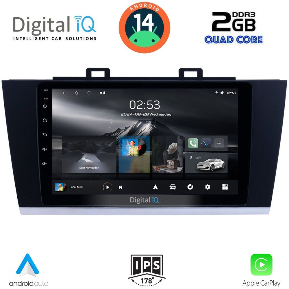 Βλησαρούλης Car Center - DIGITAL IQ RSB 1668_CPA (9inc) MULTIMEDIA TABLET for SUBARU LEGACY – OUTBACK mod. 2014-2019