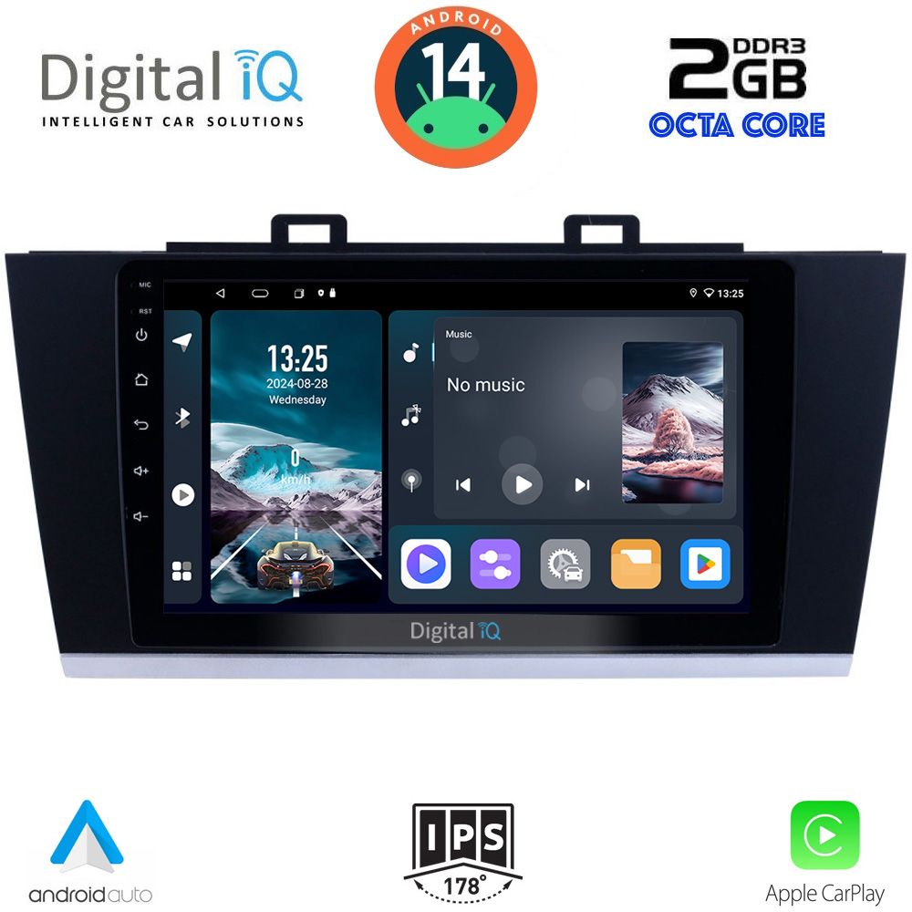 Βλησαρούλης Car Center - DIGITAL IQ RTG 4668_CPA (9inc) MULTIMEDIA TABLET for SUBARU LEGACY - OUTBACK mod. 2014-2019