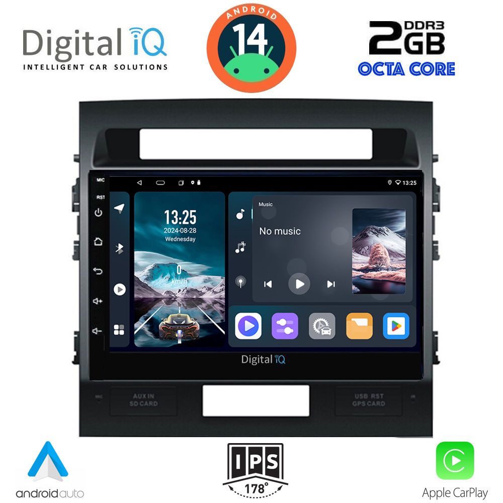 Βλησαρούλης Car Center - DIGITAL IQ RTG 4724_CPA (10inc) MULTIMEDIA TABLET for TOYOTA LAND CRUISER mod. 2008-2015