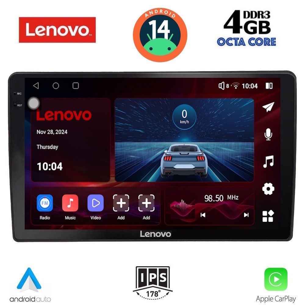 Βλησαρούλης Car Center - LENOVO SSV 8005_CPA (10inc) MULTIMEDIA TABLET for AUDI A4 mod. 2008-2015