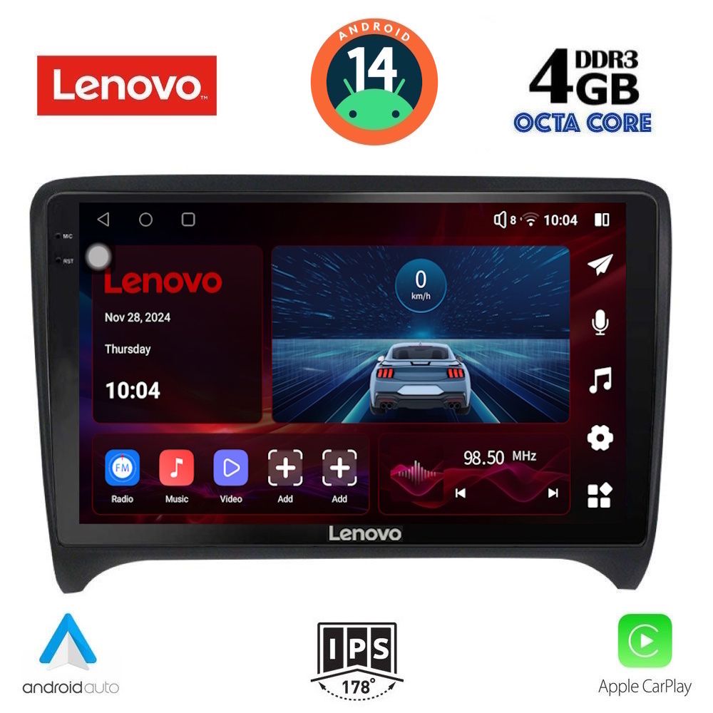 Βλησαρούλης Car Center - LENOVO SSV 8009_CPA (9inc) MULTIMEDIA TABLET for AUDI TT  mod. 2007-2015