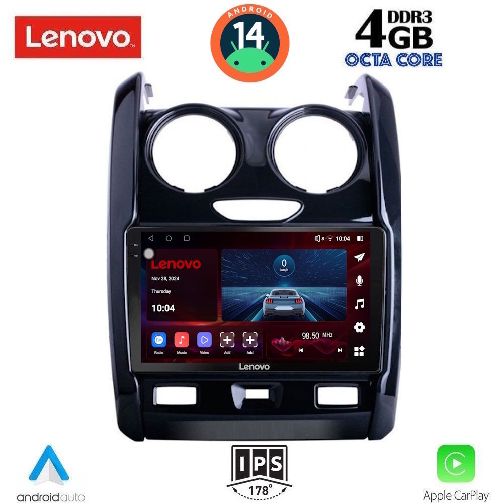 Βλησαρούλης Car Center - LENOVO SSV 8103_CPA (9inc) MULTIMEDIA TABLET for DACIA DUSTER mod. 2012-2019
