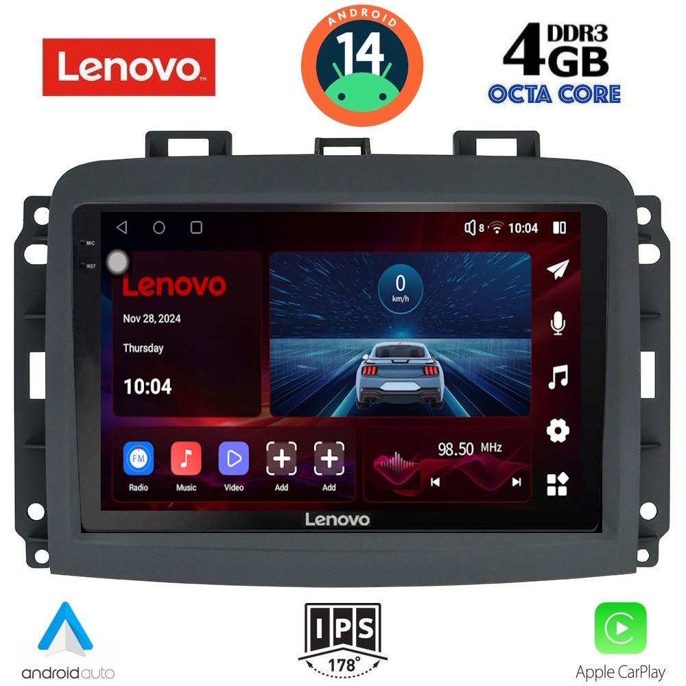 Βλησαρούλης Car Center - LENOVO SSV 8132_CPA (10inc) MULTIMEDIA TABLET for FIAT 500L mod. 2012>
