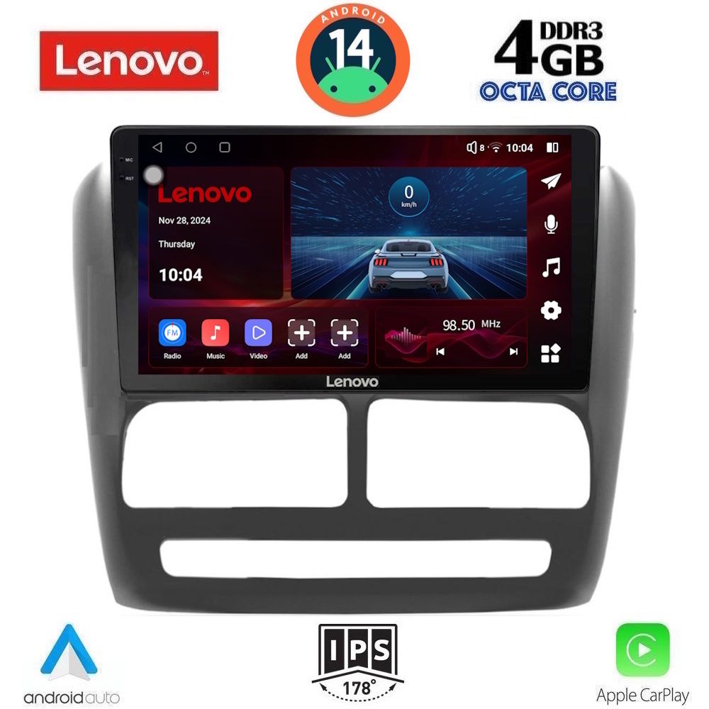 Βλησαρούλης Car Center - LENOVO SSV 8137_CPA (9inc) MULTIMEDIA TABLET for FIAT DOBLO mod. 2010-2015