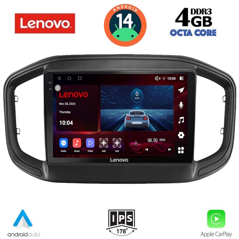 Βλησαρούλης Car Center - LENOVO SSV 8147_CPA (9inc) MULTIMEDIA TABLET for FIAT STRADA mod. 2020>