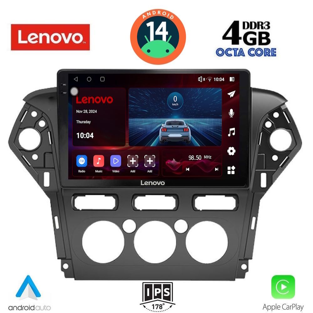 Βλησαρούλης Car Center - LENOVO SSV 8163_CPA A/C (10inc) MULTIMEDIA TABLET for FORD MONDEO mod. 2011-2013