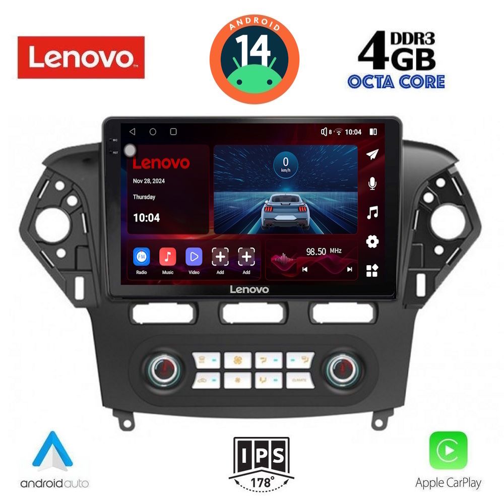 Βλησαρούλης Car Center - LENOVO SSV 8163_CPA CLIMA (10inc) MULTIMEDIA TABLET for FORD MONDEO mod. 2011-2013